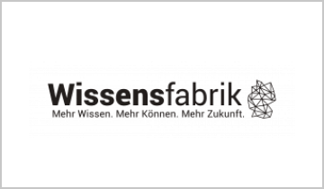 Zu sehen ist das Logo unseres Community Partners Wissensfabrik.